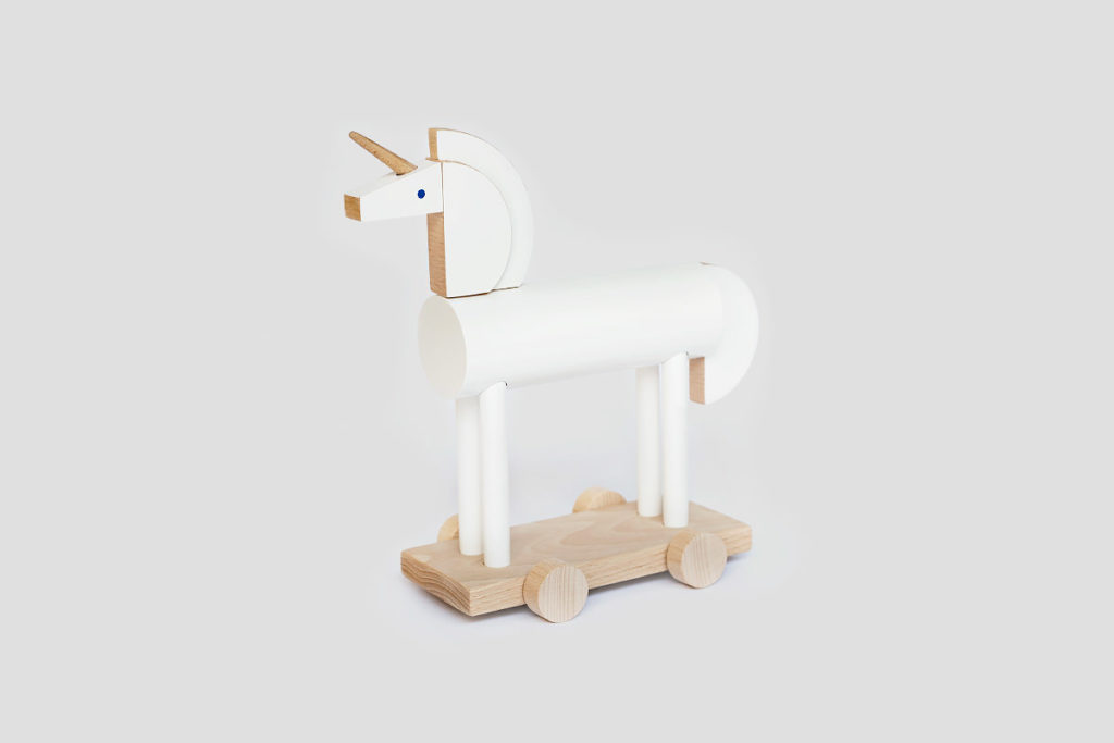 dřevěný Unicorn