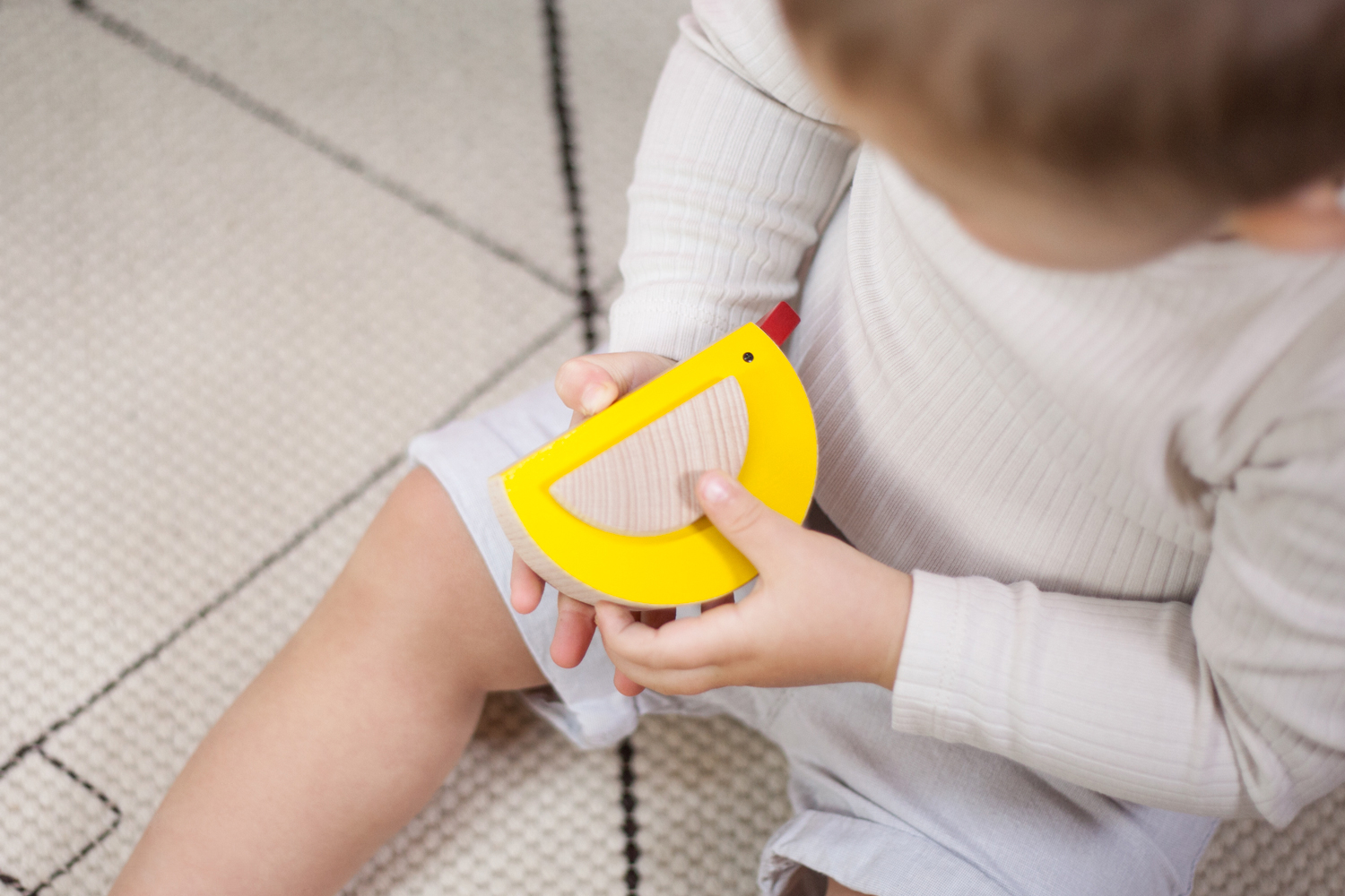The little bird POPI in the hands of three-year-old Adam KUTULU-little-boy-Popi